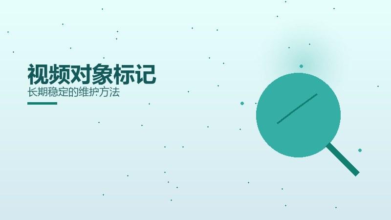 高阶深读，视频对象标记长期稳定的维护方法