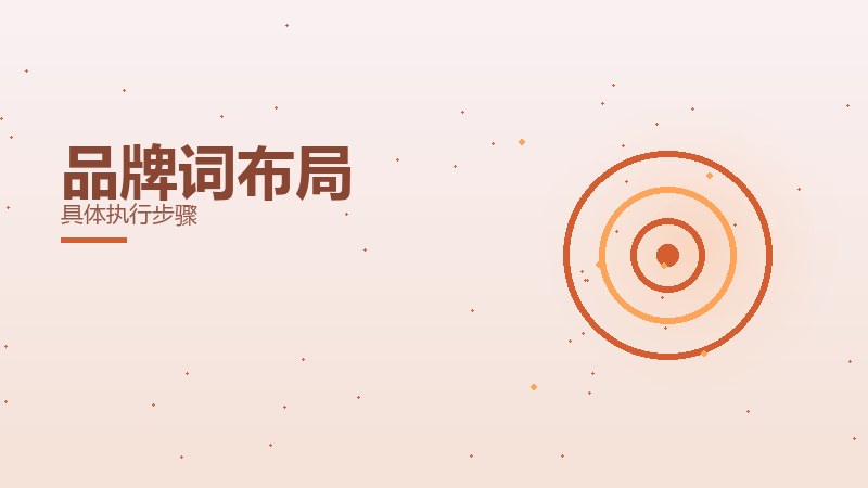 品牌词布局